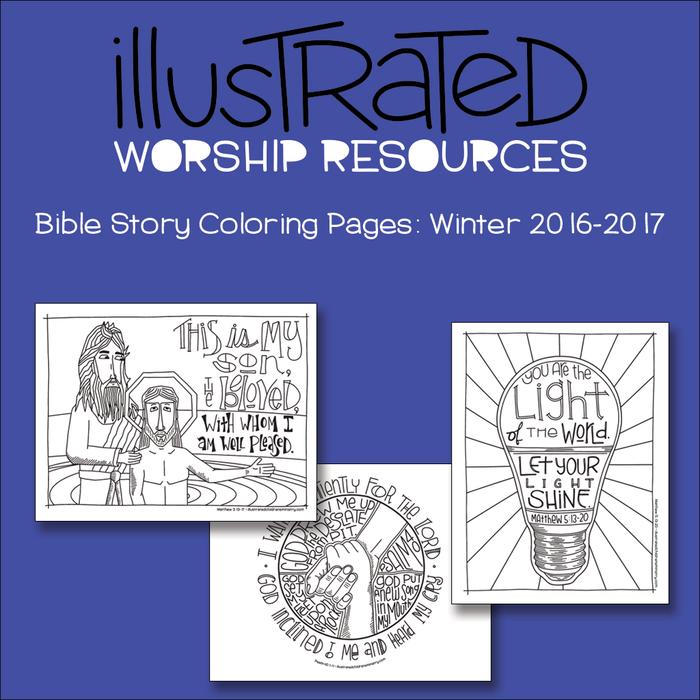 Bible Story coloring pages-Winter