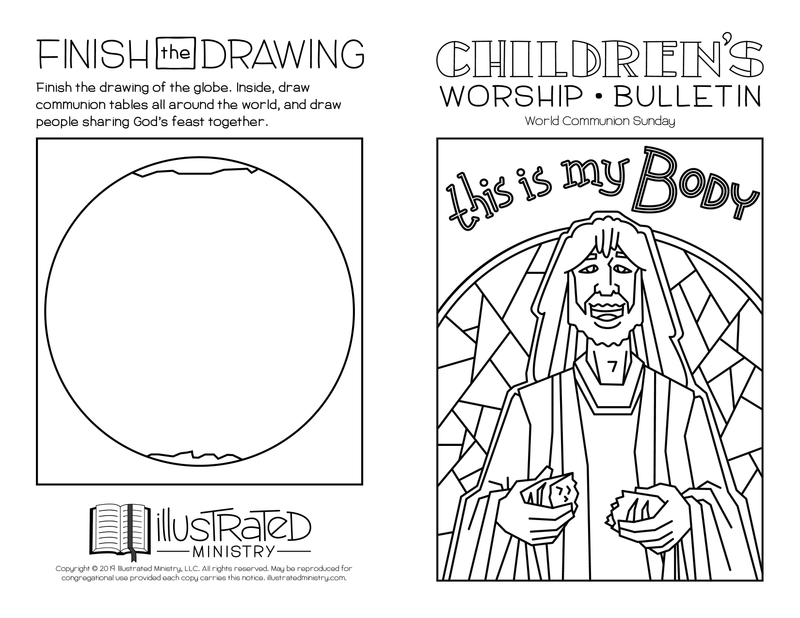 World Communion Sunday Children's Worship Bulletin