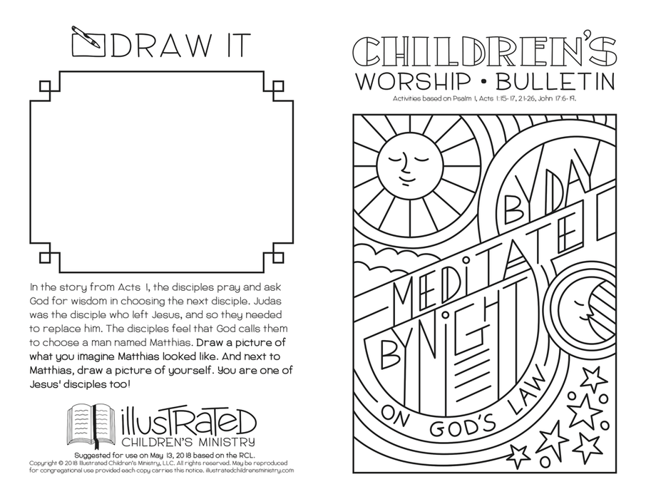 Children's worship bulletin