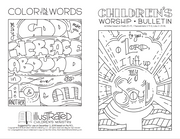Coloring Worship Bulletin