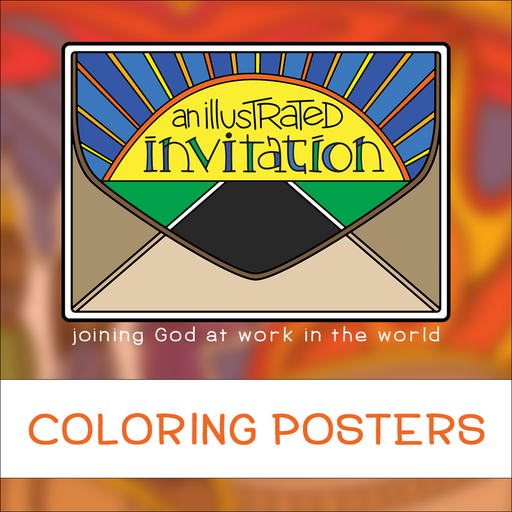 Illustrated Invitation Coloring Posters