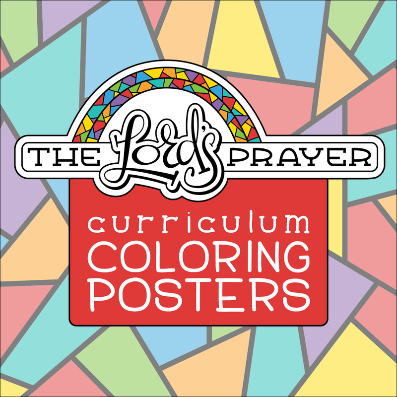 The Lord's Prayer curriculum coloring posters