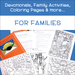 Family Devotions - Devotionals and Coloring