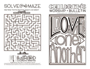Children's worship bulletin - Spring