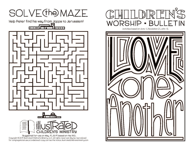 Children's worship bulletin - Spring