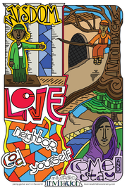 Illustrated Children's Ministry An Illustrated Invitation Poster 2 - full color:God’s Invitation in the New Testament