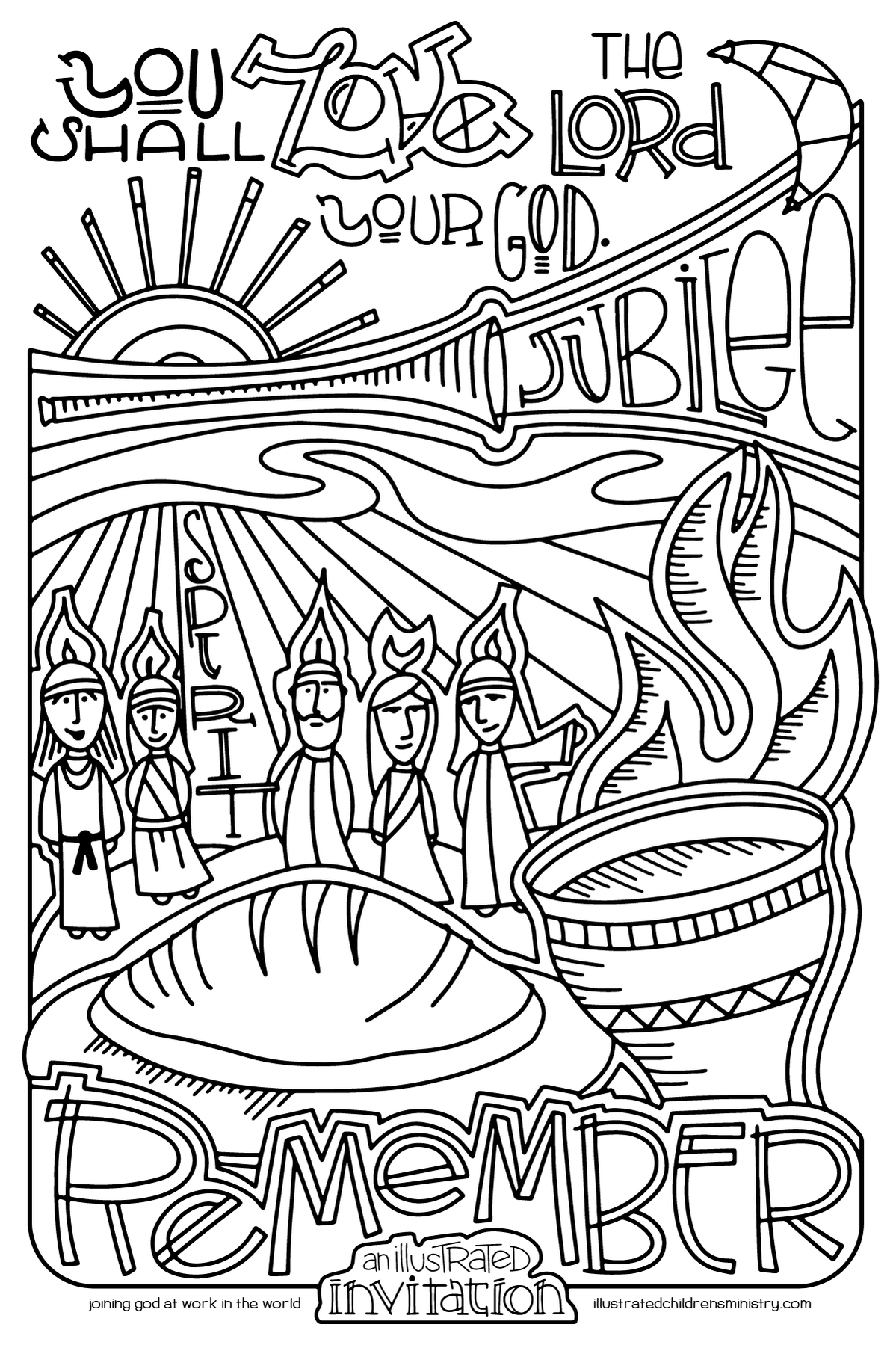 Illustrated Invitation Coloring Posters — Illustrated Ministry