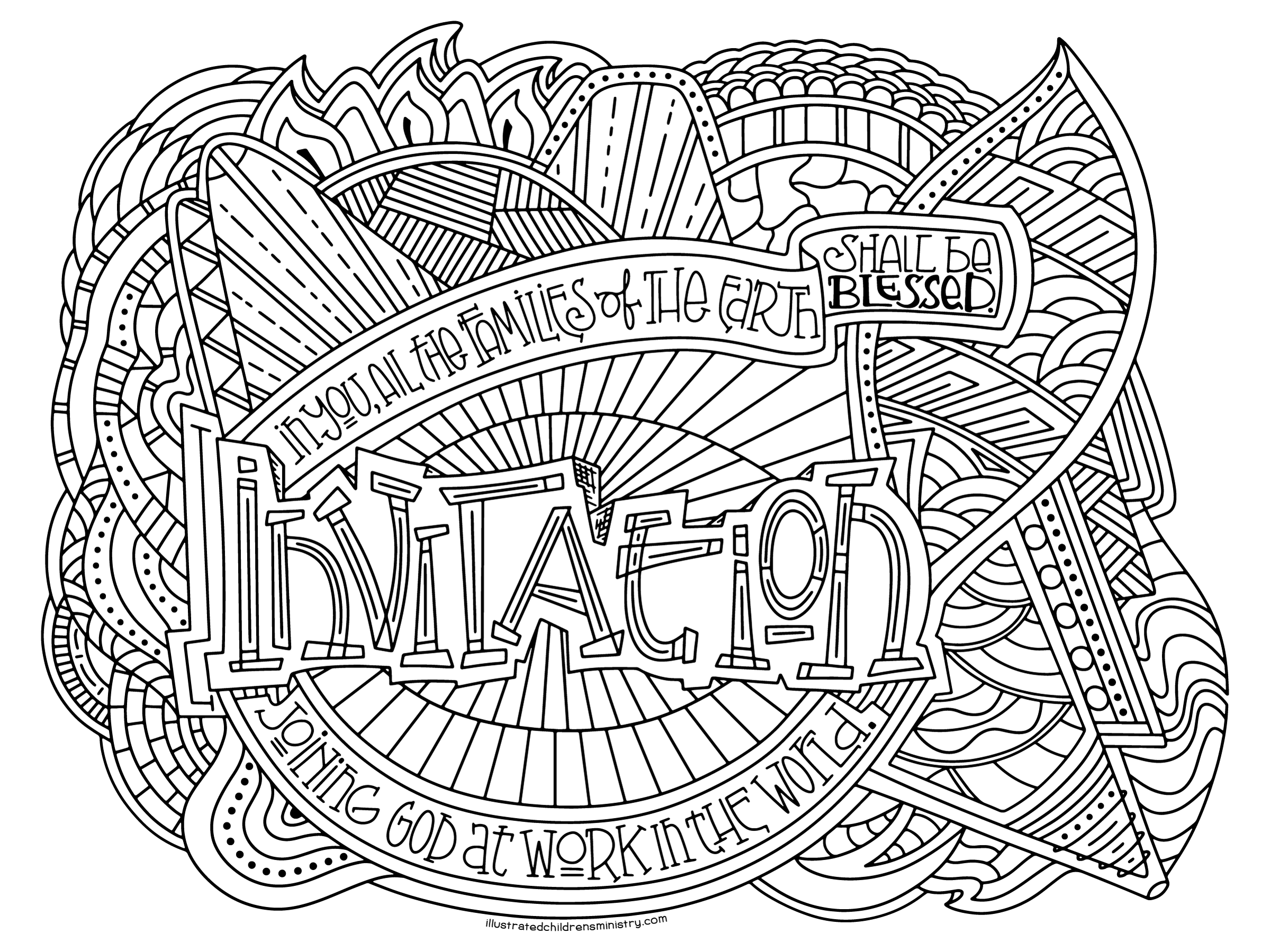 Illustrated Invitation Coloring Posters — Illustrated Ministry