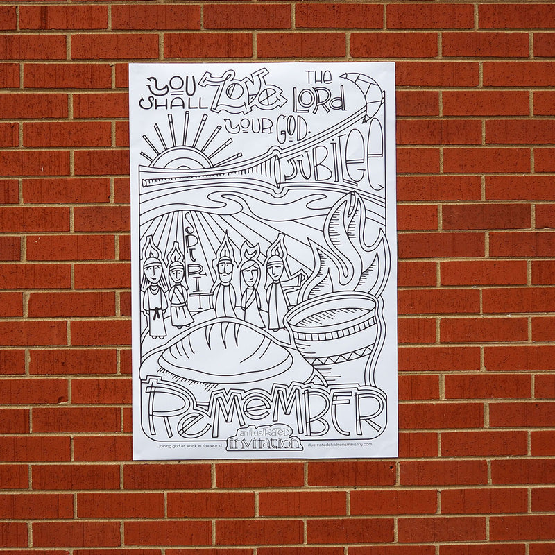 Illustrated Invitation Coloring Posters
