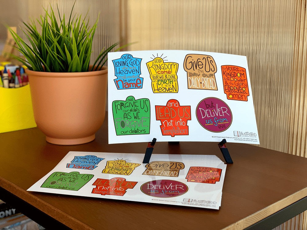 The Lord's Prayer Sticker Sheets — Illustrated Ministry