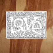 Mary's Song Coloring Poster - Love