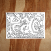 Mary's Song Coloring Poster - Peace
