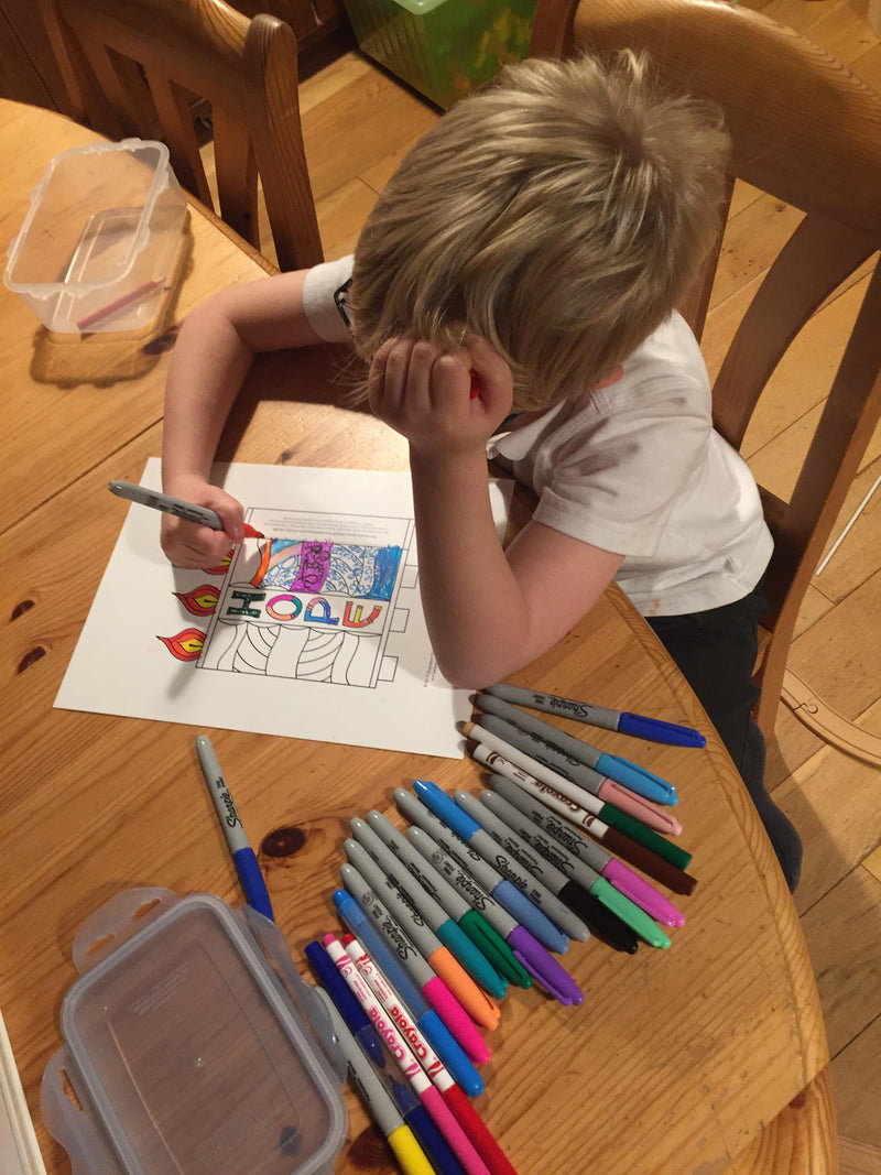 Coloring An Illustrated Advent Wreath