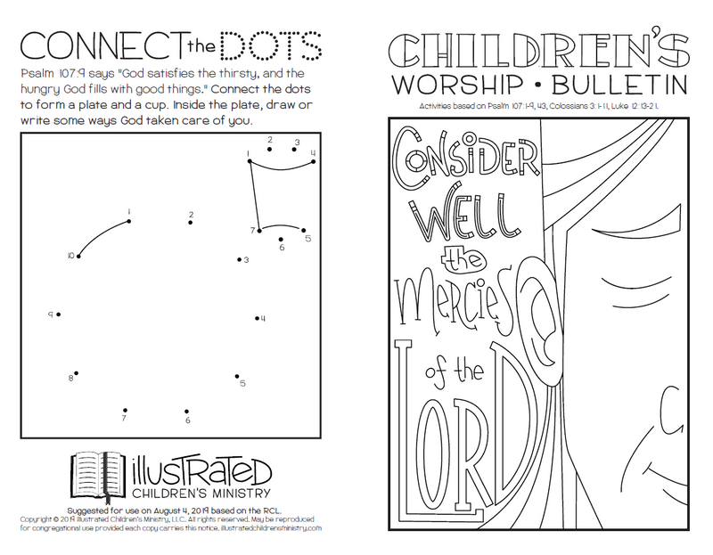 Children's worship bulletin - summer
