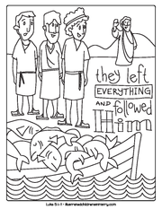 Disciples coloring page