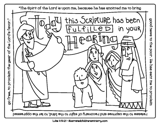 Scripture coloring page