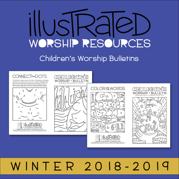 Children's Worship bulletins - Winter 2018-2019